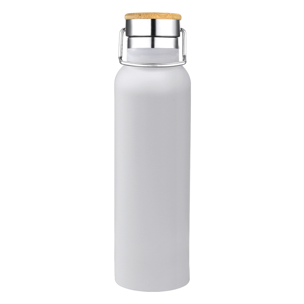 Smith 20oz Stainless Steel Bamboo Cap Water Bottle, custom water bottle with logo imprint 88