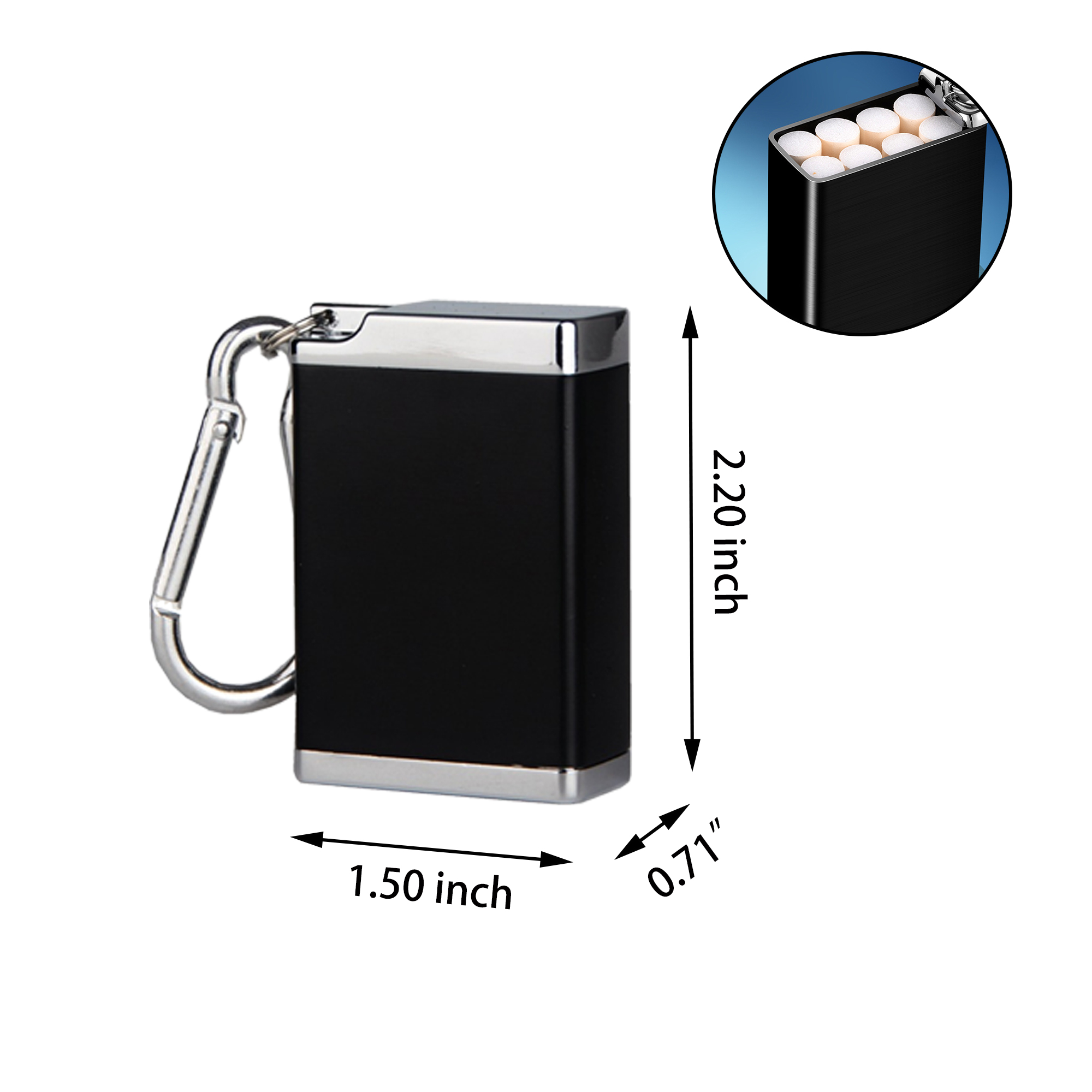 MOQ:20pcs Portable Pocket Ashtray 2