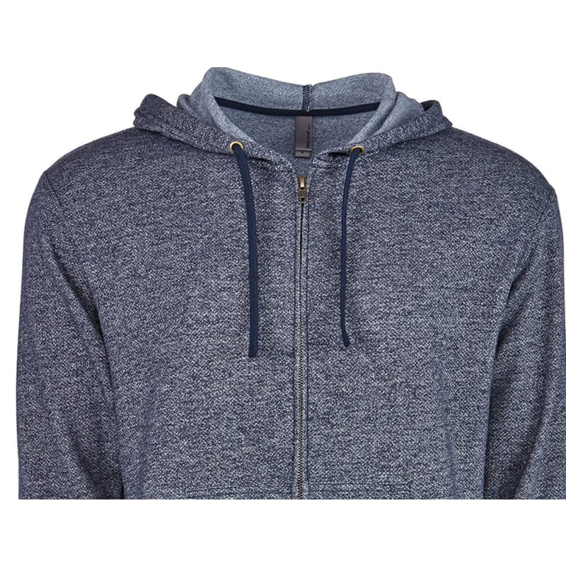 Next Level Apparel Adult Pacifica Denim Fleece Full-Zip Hooded Sweatshirt, custom hoodie or sweatshirt with logo imprint 7