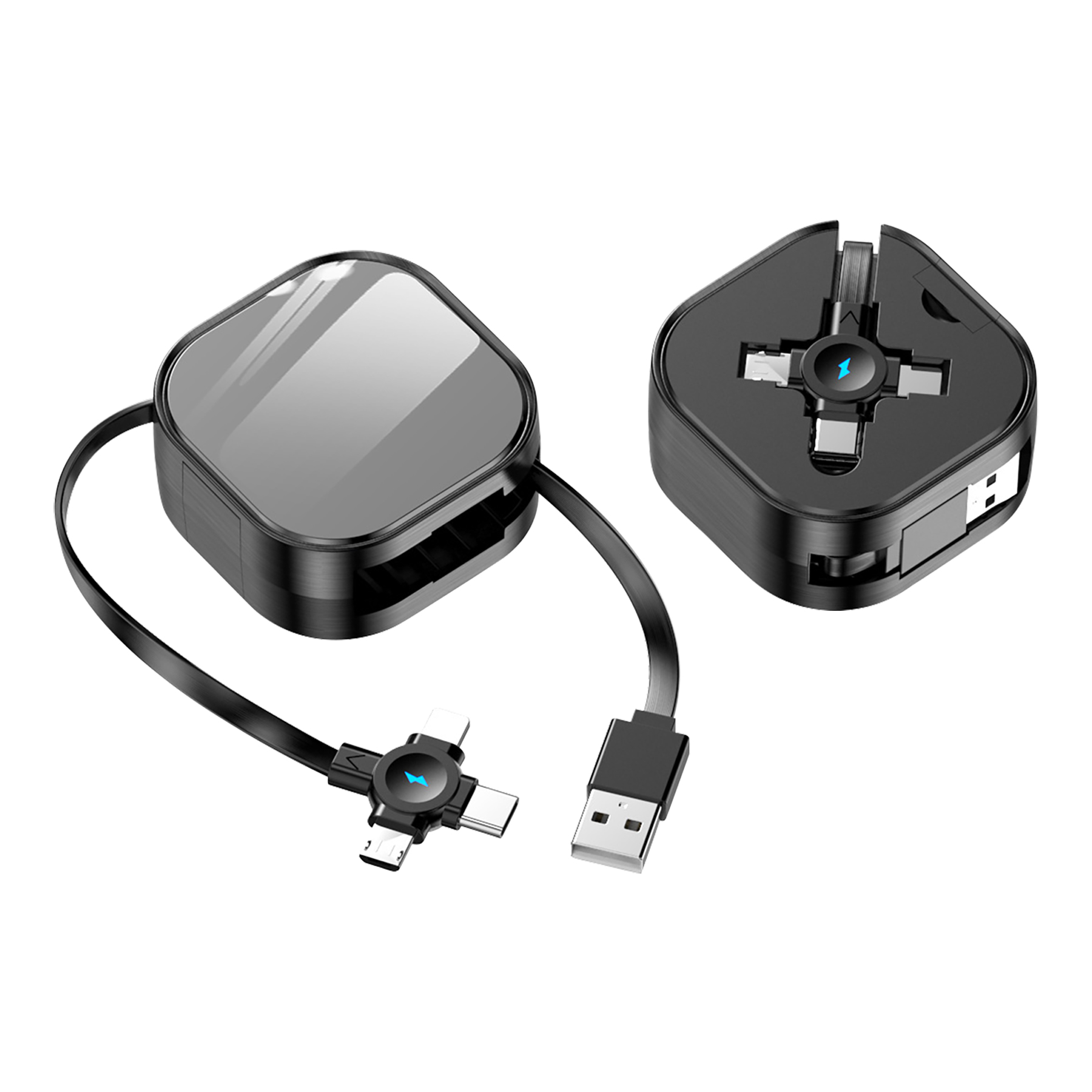 Retractable Multifunctional Phone Holder And 3-In-1 Data Cable 9
