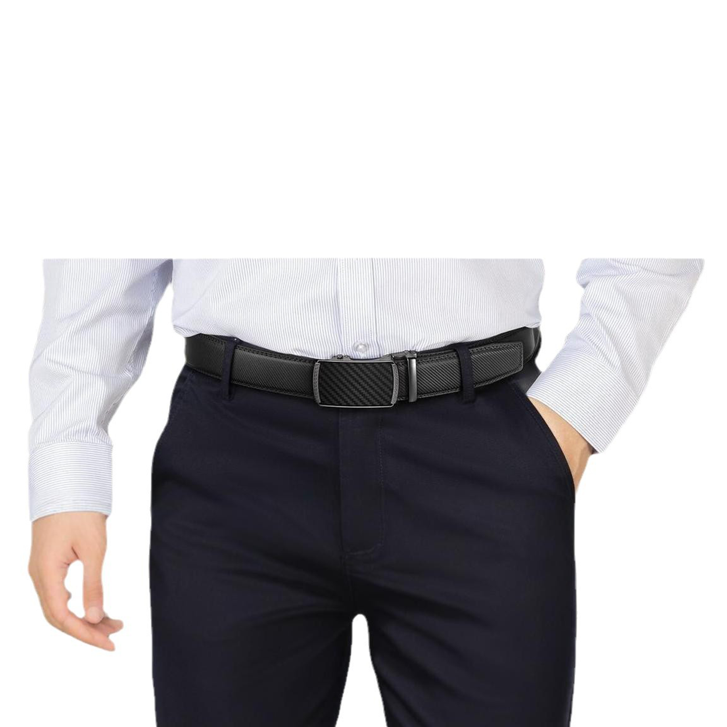 Mens Adjustable Genuine Leather Belt 6