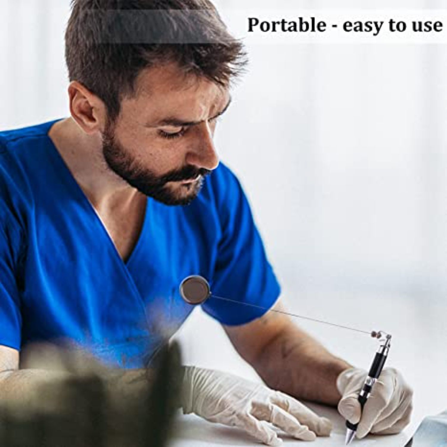 iTAGL Smart NFC Digital Business Carabiner Badge Reel Pen 5