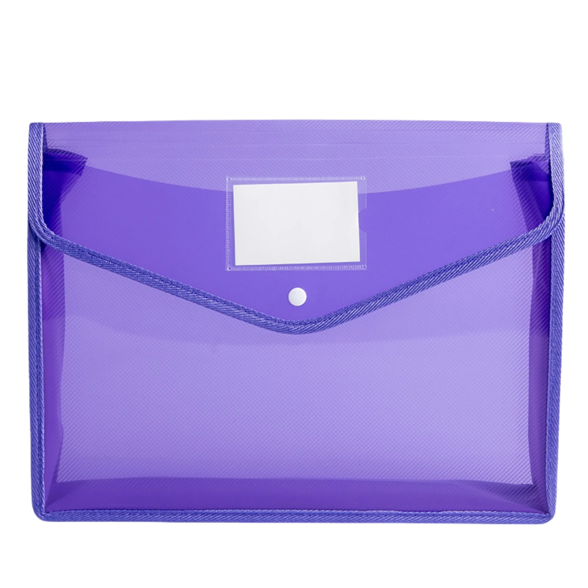 A4 Clear Visible PP Waterproof 3D Snap Document Bag 2
