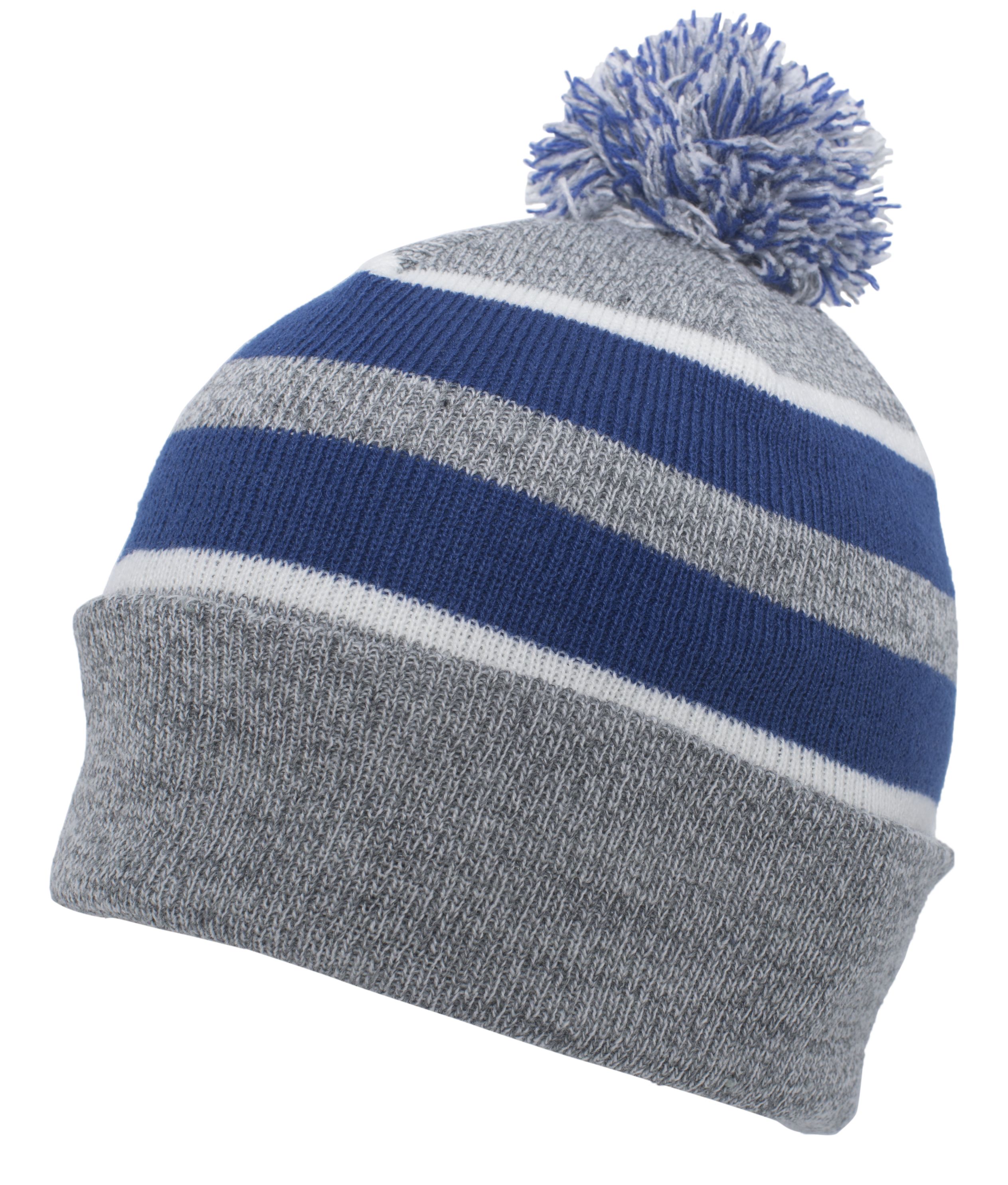 Knit Fold Over Pom-Pom Beanie 9