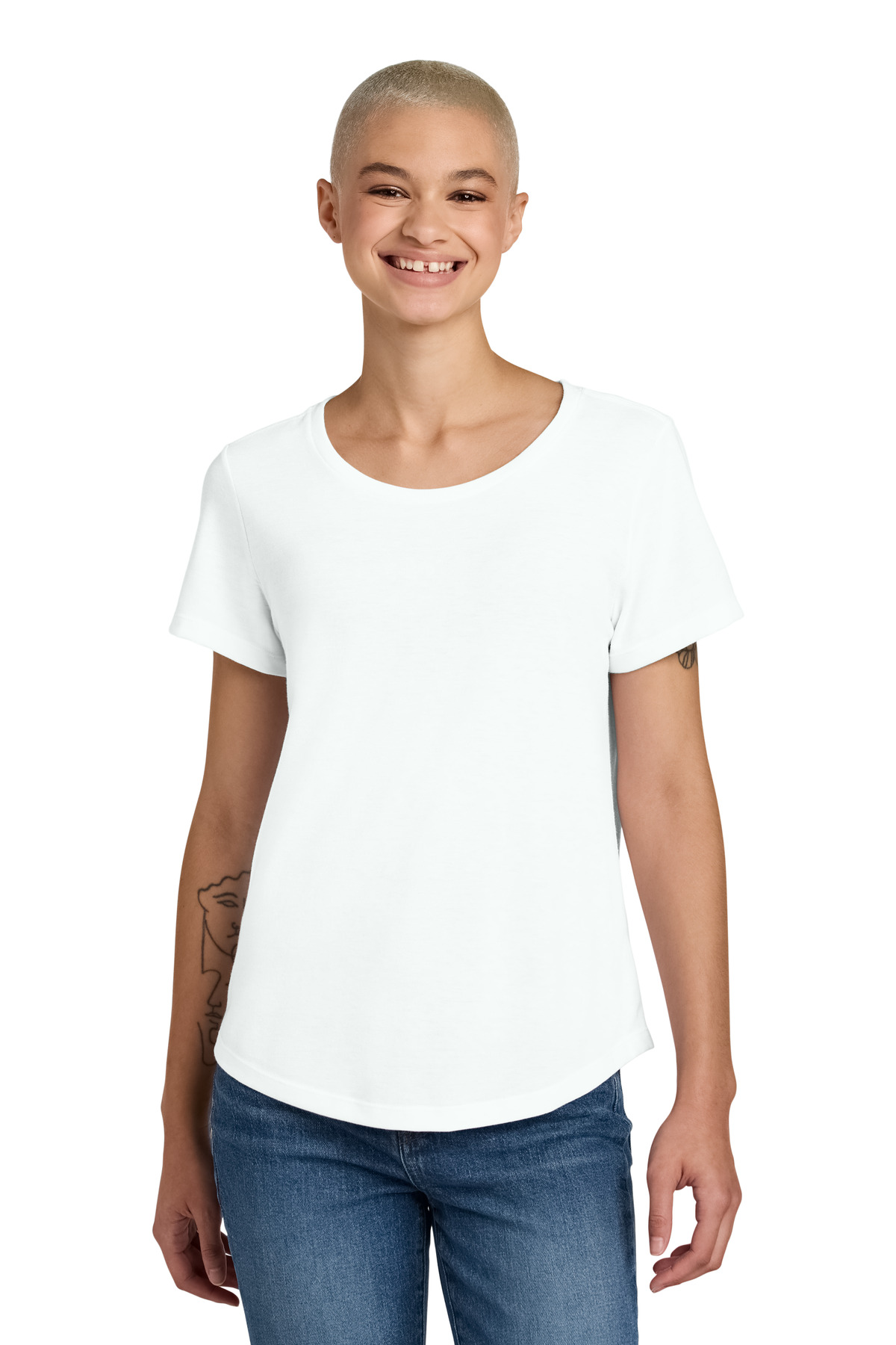 Allmade Women's Relaxed Tri-Blend Scoop Neck Tee AL2015 59