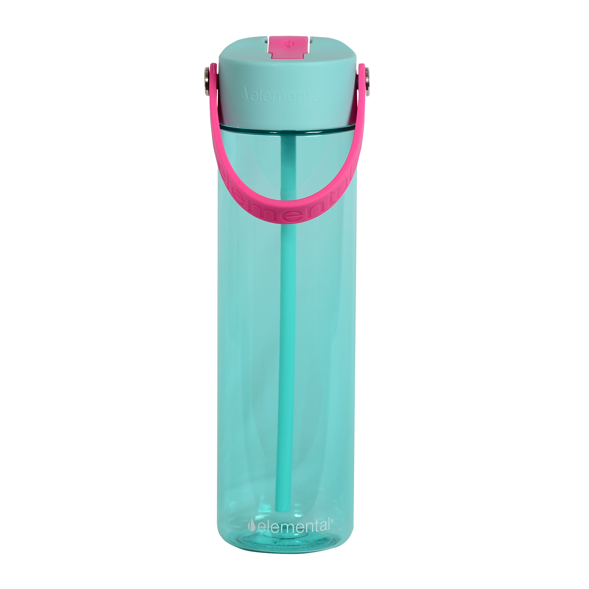 Elemental® Splash 26oz Tritan Water Bottle - with Drinking Spout and Straw 35