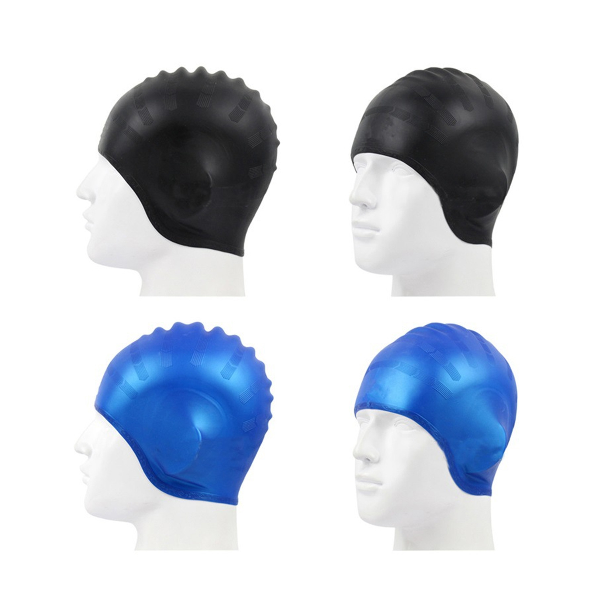 Premium Silicone Swim Cap with Ear Covers 5
