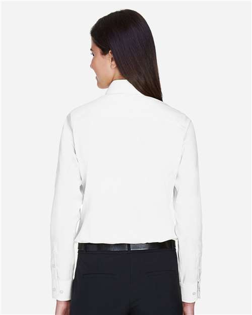 Women's Crown Collection® Solid Stretch Twill Woven Dress Shirt - DG530W 17
