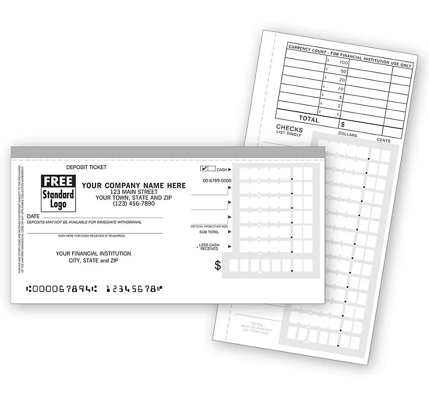 Deposit Tickets - Booked, Personal Size 1