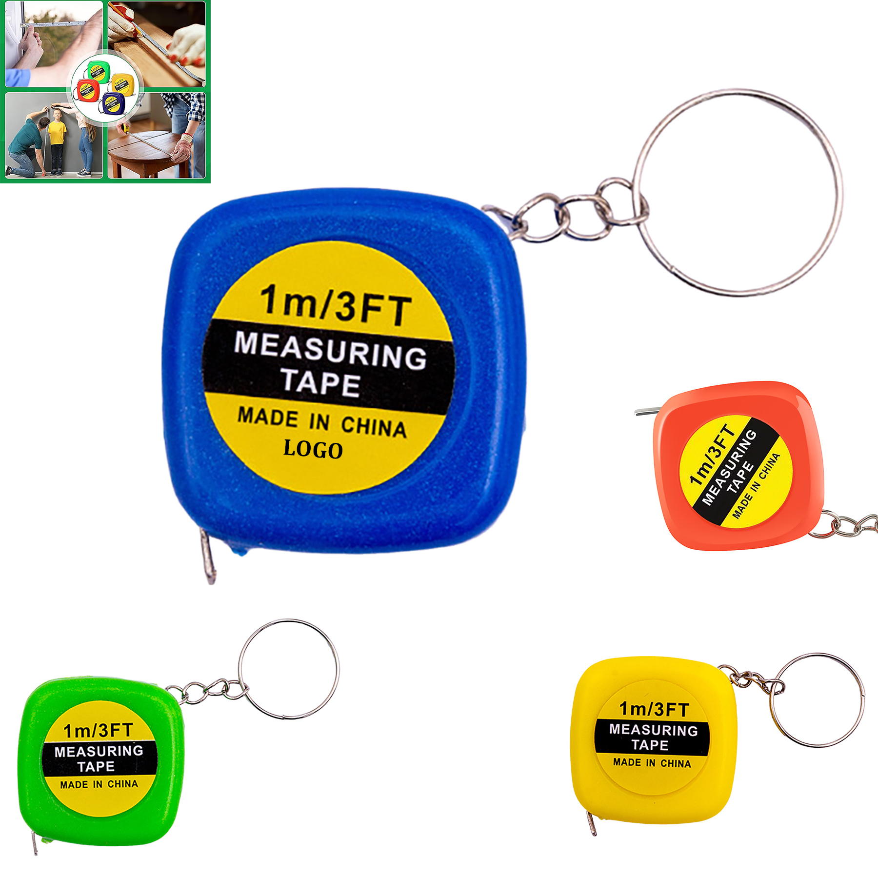 Mini Tape Measure Keychain 2