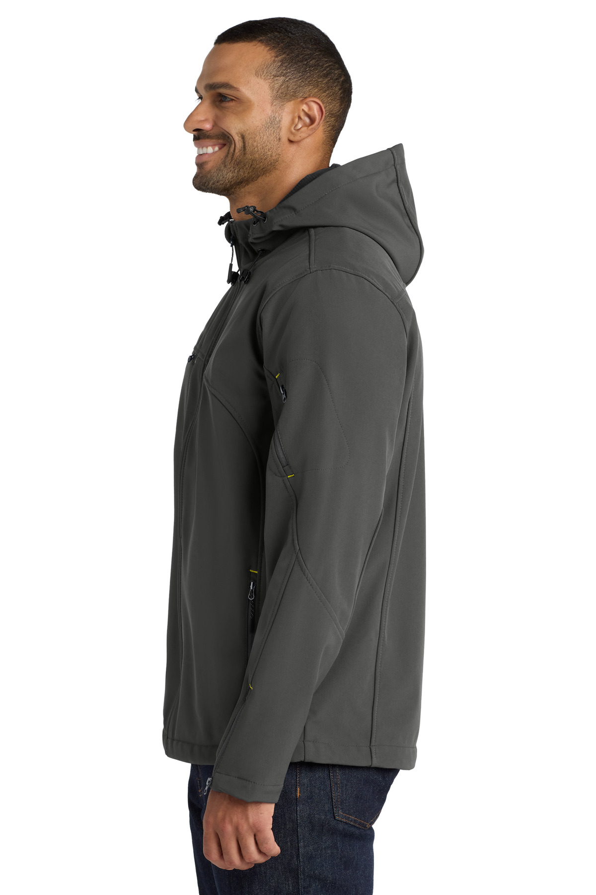 Port Authority Textured Hooded Soft Shell Jacket. J706 20
