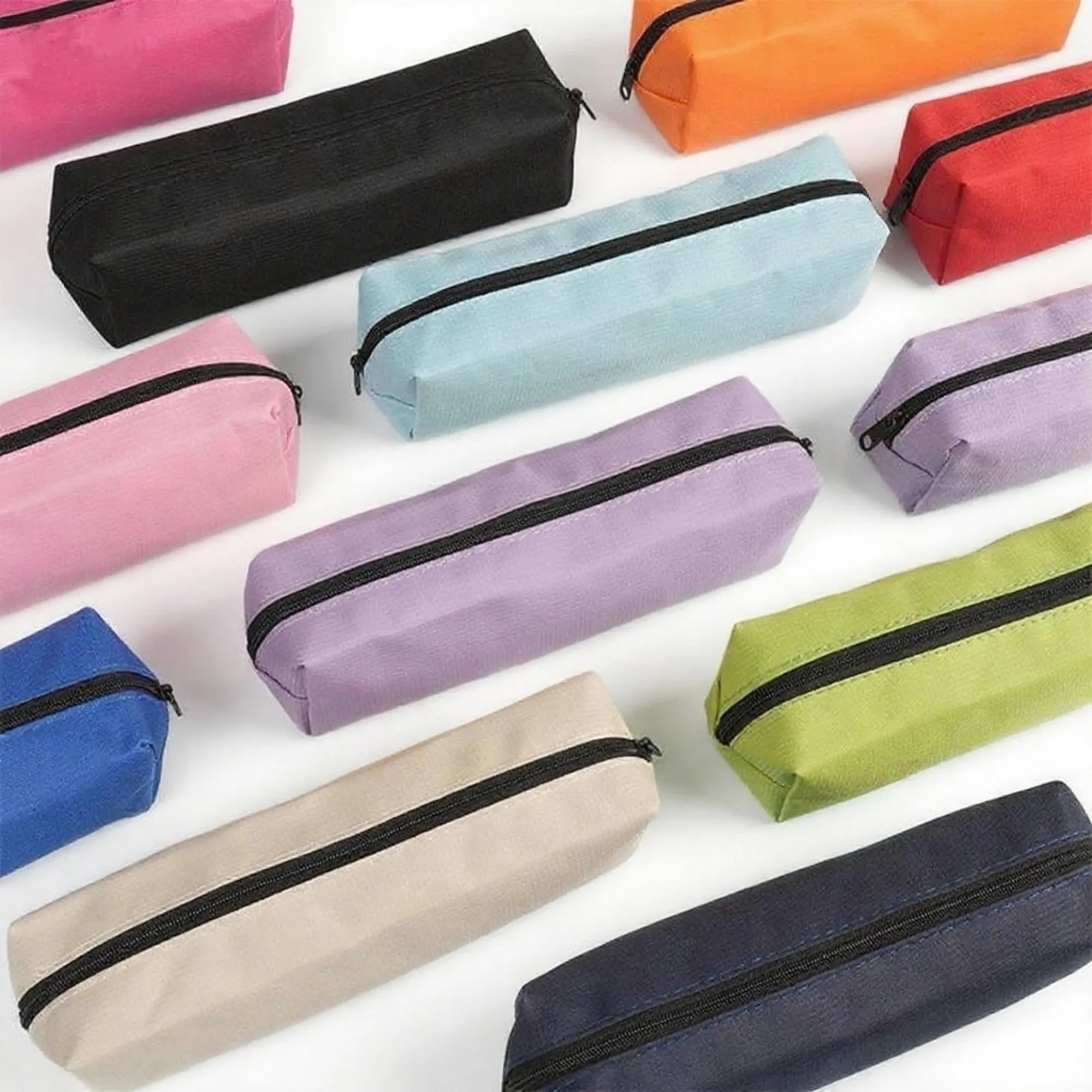 Solid-Colored Large-Capacity Pencil Case 2