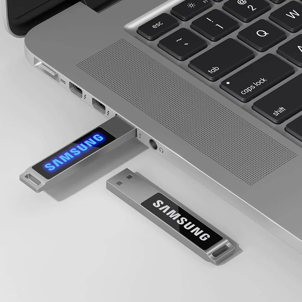 North Center Light-Up USB Flash Drive 12