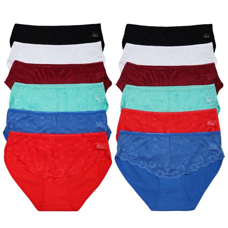 Cotton Hipster Panties - Assorted Colors 1