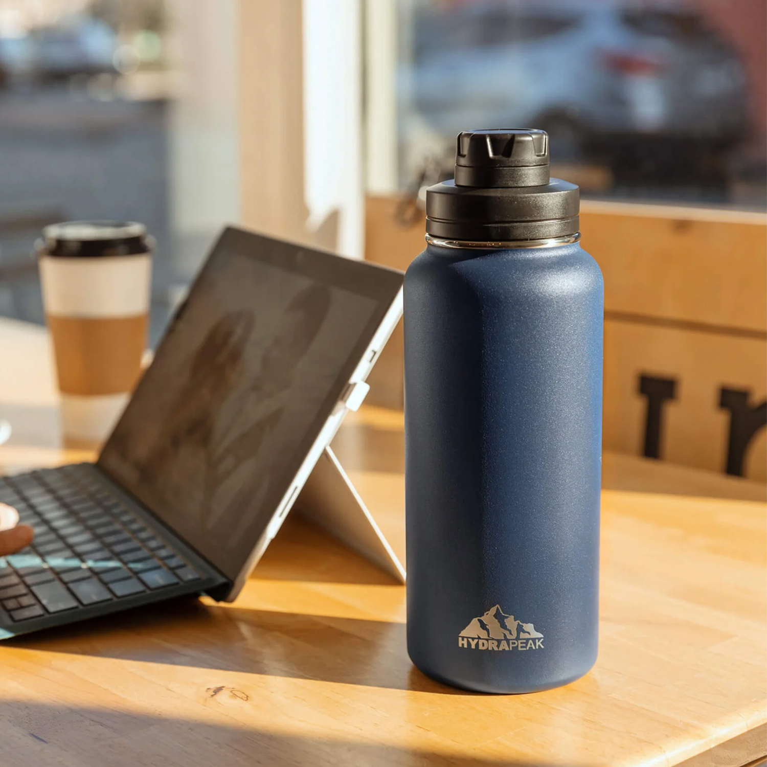 32 oz Hydrapeak® Stainless Steel Insulated Water Bottle, custom water bottle with logo imprint 3