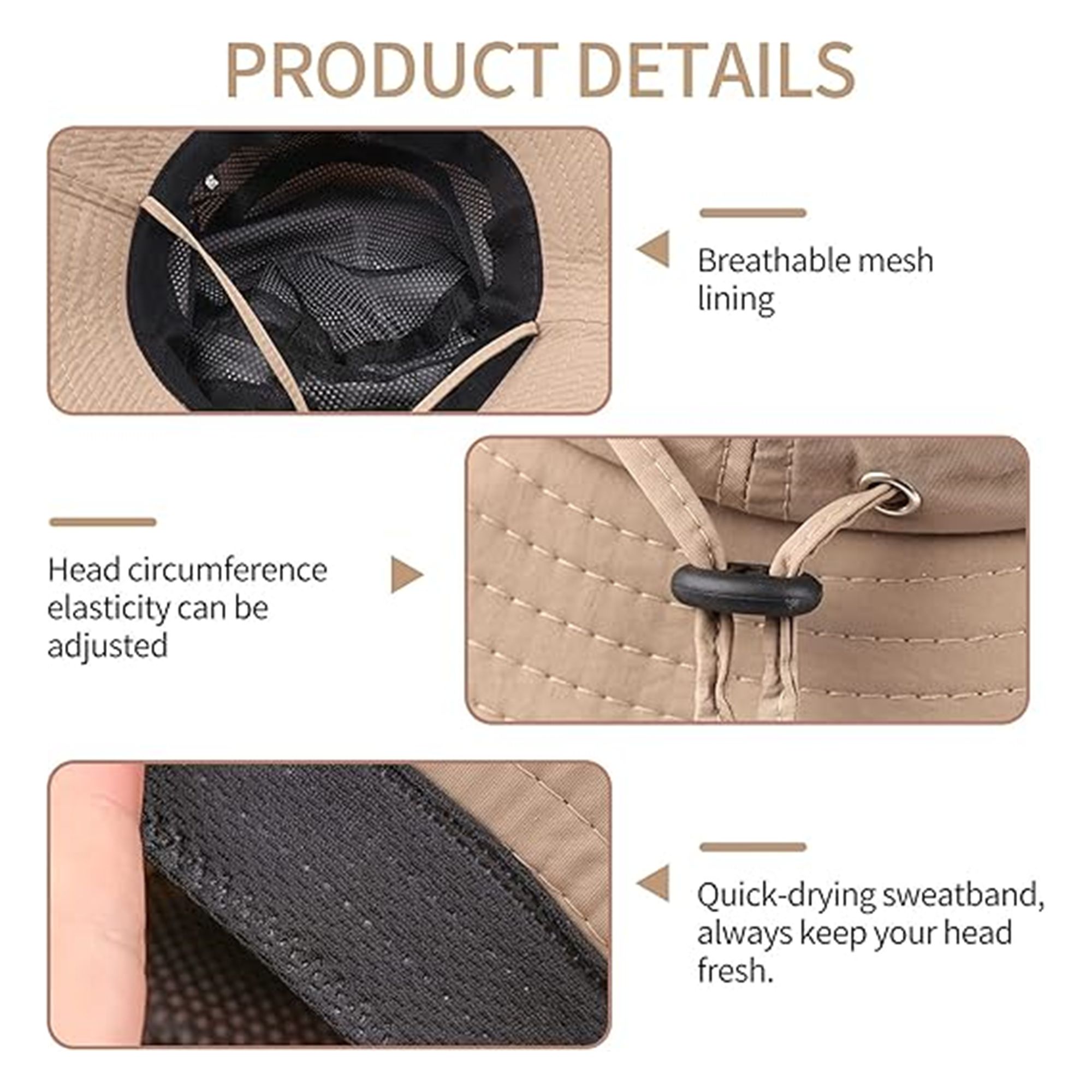 UPF50+ Sun Hats With UV Protection 3