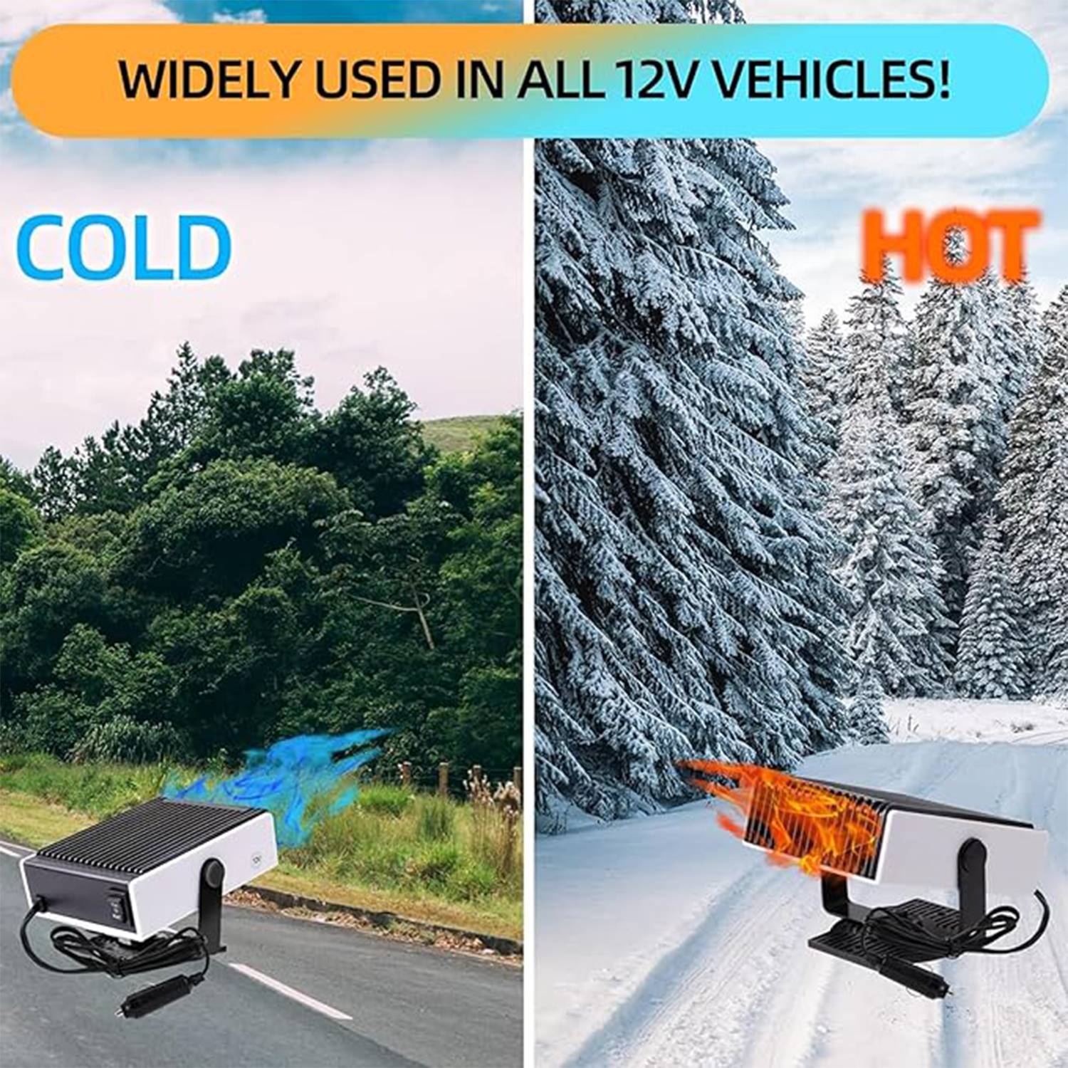 Portable Car Heater Fast Demisting Defroster 8