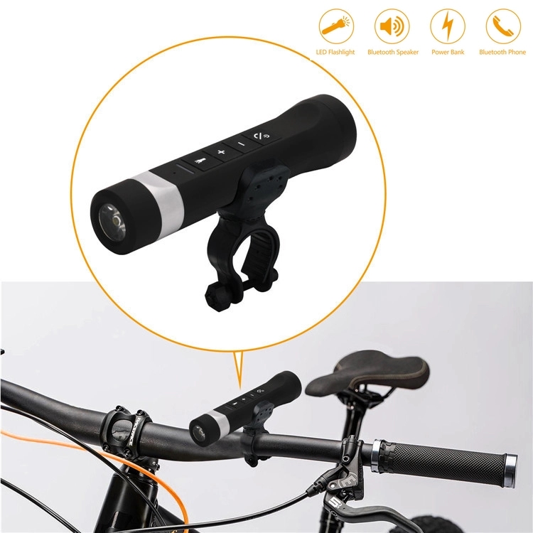 Portable Wireless LED Flashlight Riding Bike Speaker 7
