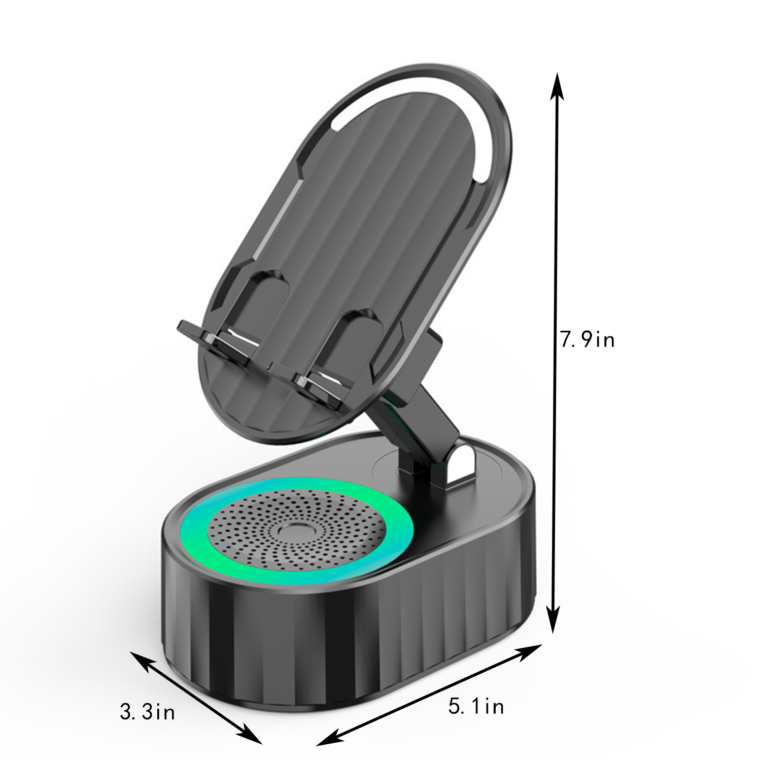 Cell Phone Stand w/ Wireless Bluetooth Speaker 5