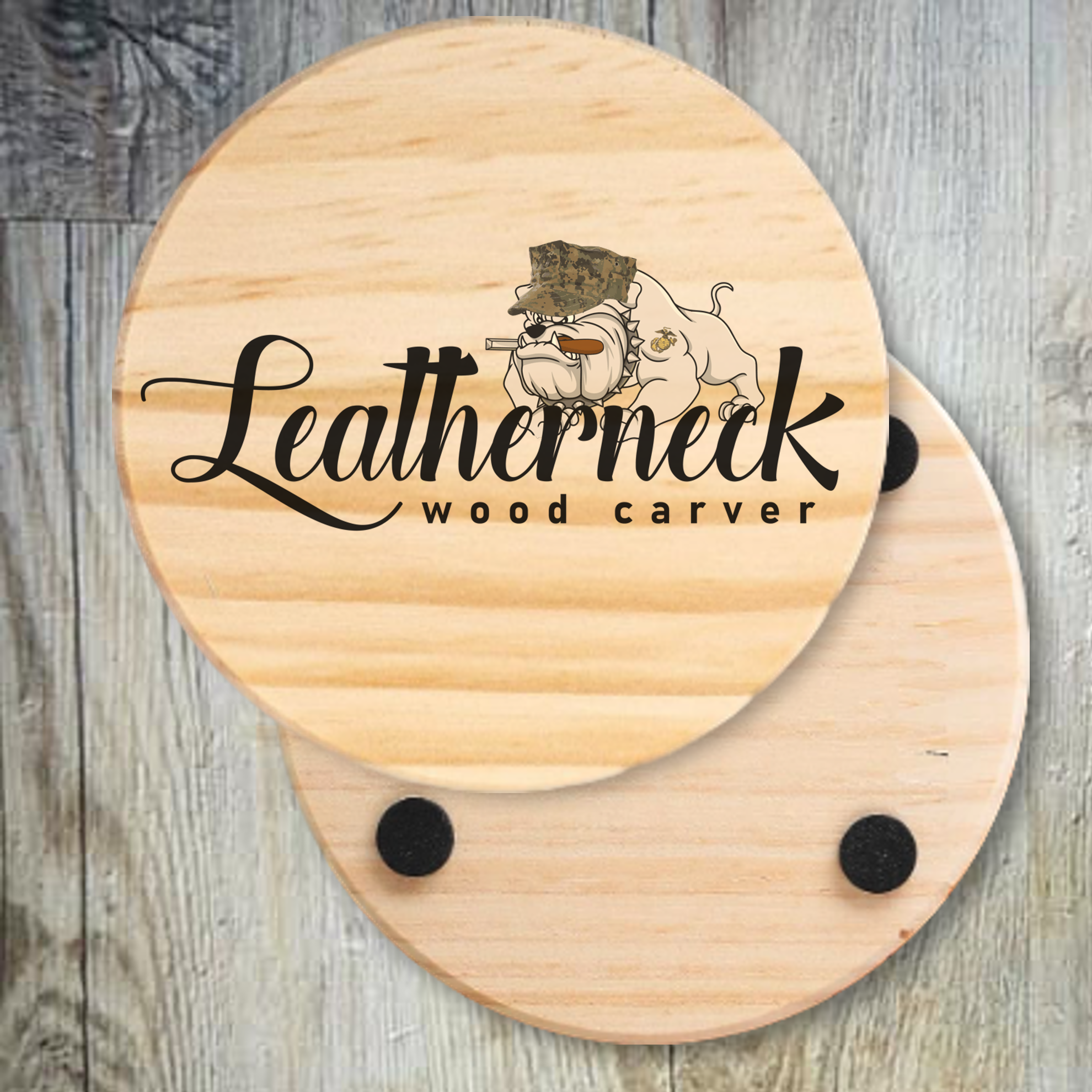 Round Wood Coaster 19