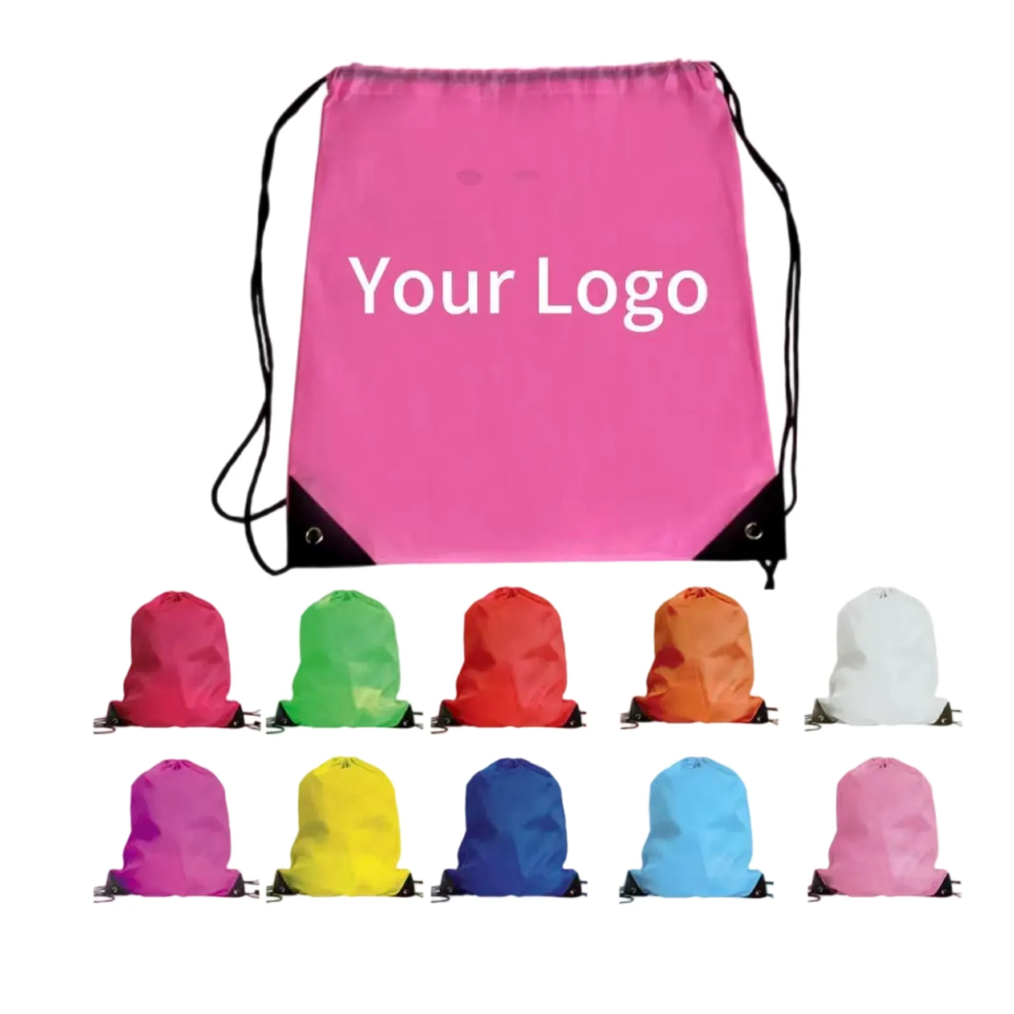 Custom drawstring backpack bag