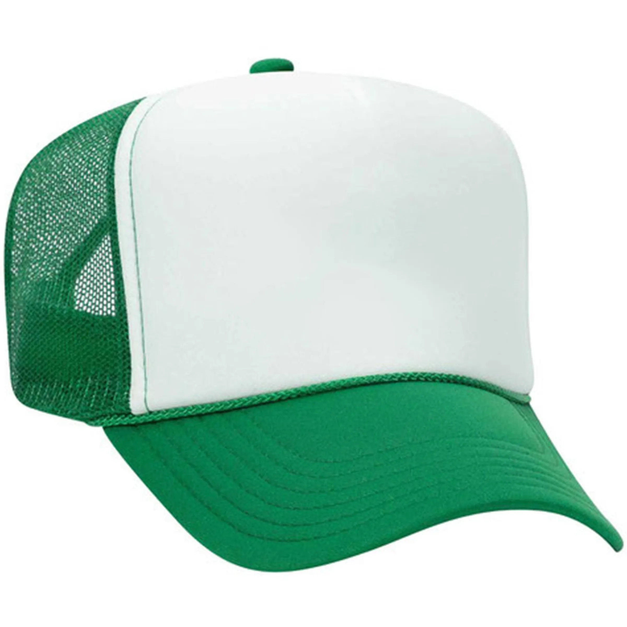OTTO 5 PANEL HIGH CROWN MESH BACK TRUCKER HAT 64