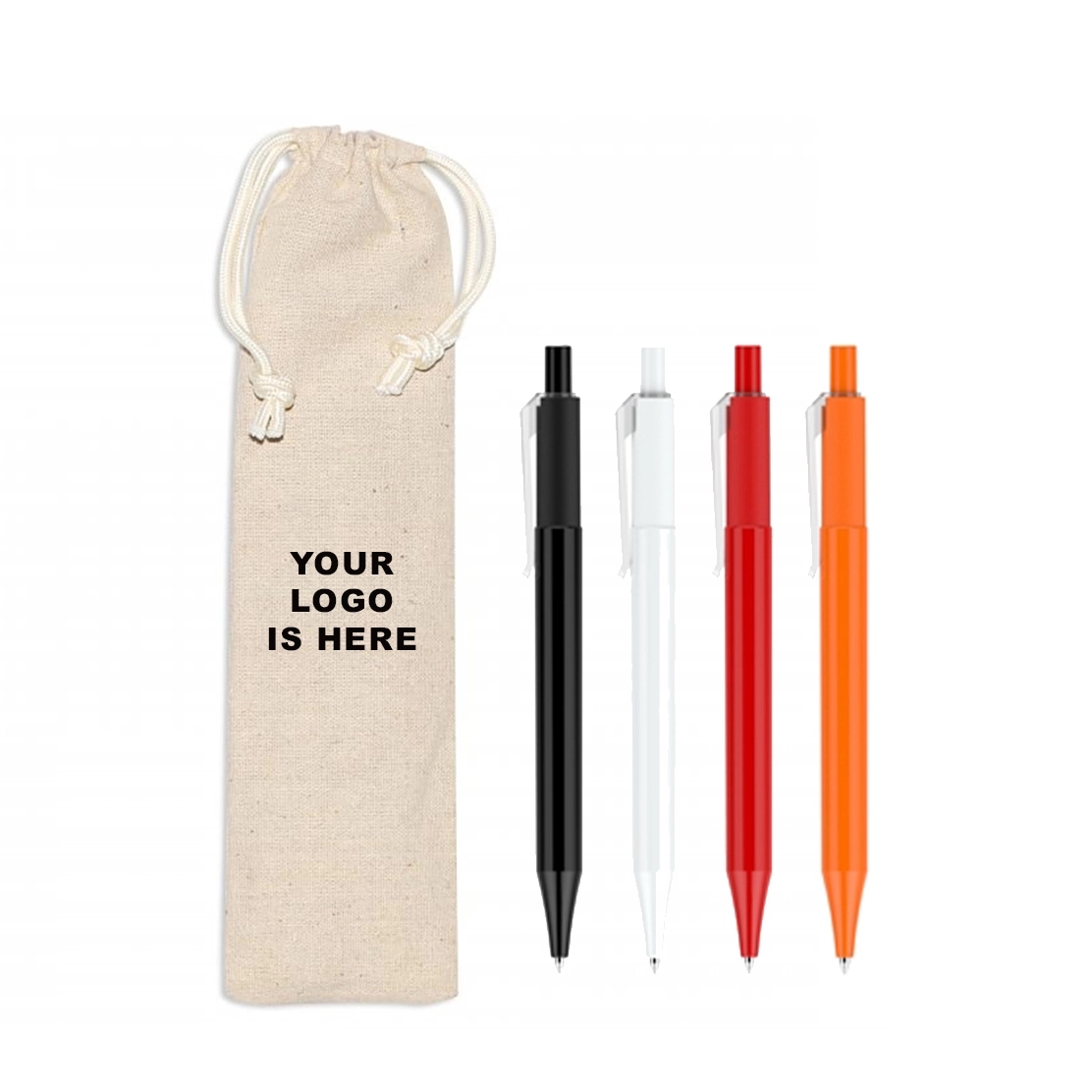 Custom Cotton Straw Pouch/ Pen Gift Bag 8