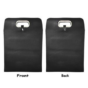 Elegant 3 Bottle PU Leather Wine Bag With Metal Handles 18