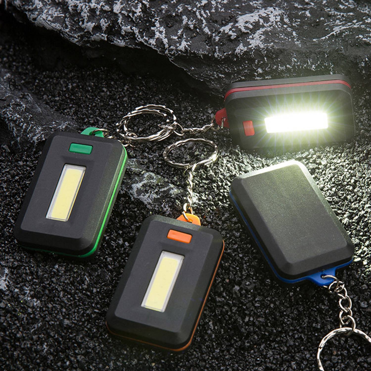 Rectangle LED Light Keychains 8