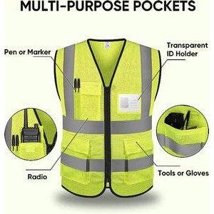 120gsm Mesh Polyester Construction Safety Reflective Vest 2