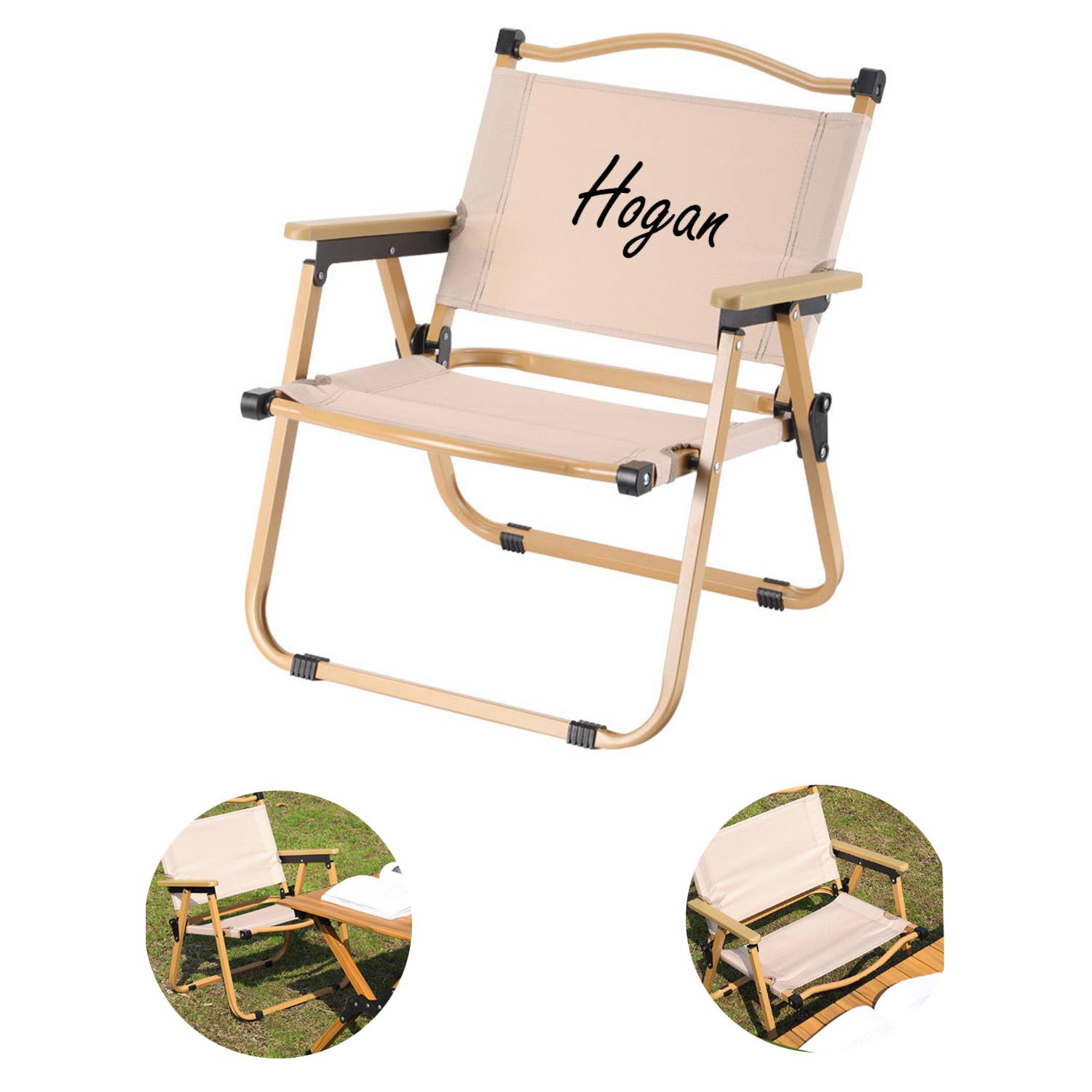 Folding Wood Grain Chair 2