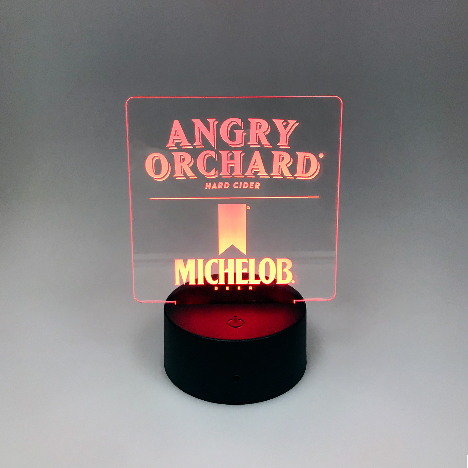 Acrylic LED Display With 3.5" Round Base 2
