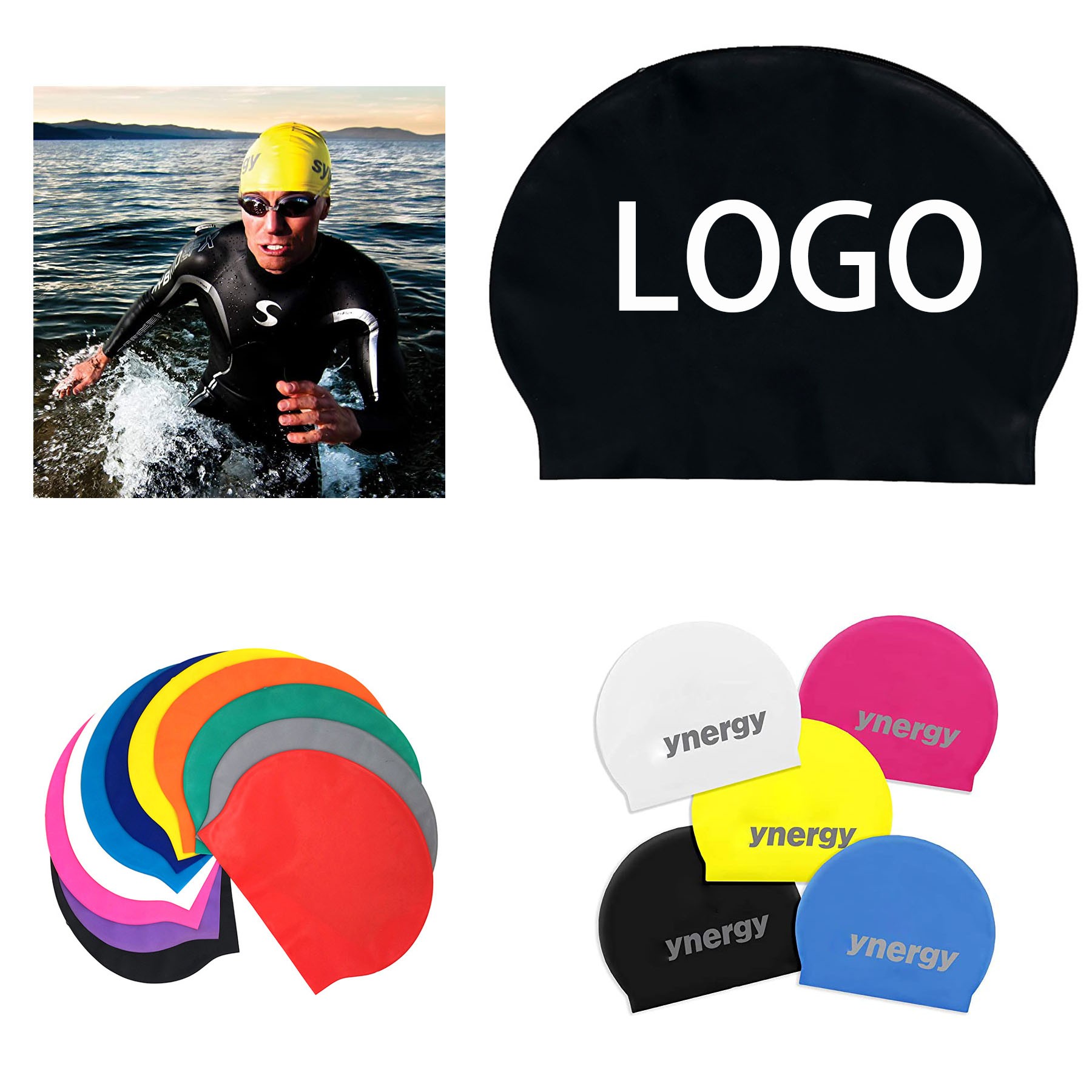 Latex Silicone Swim Cap