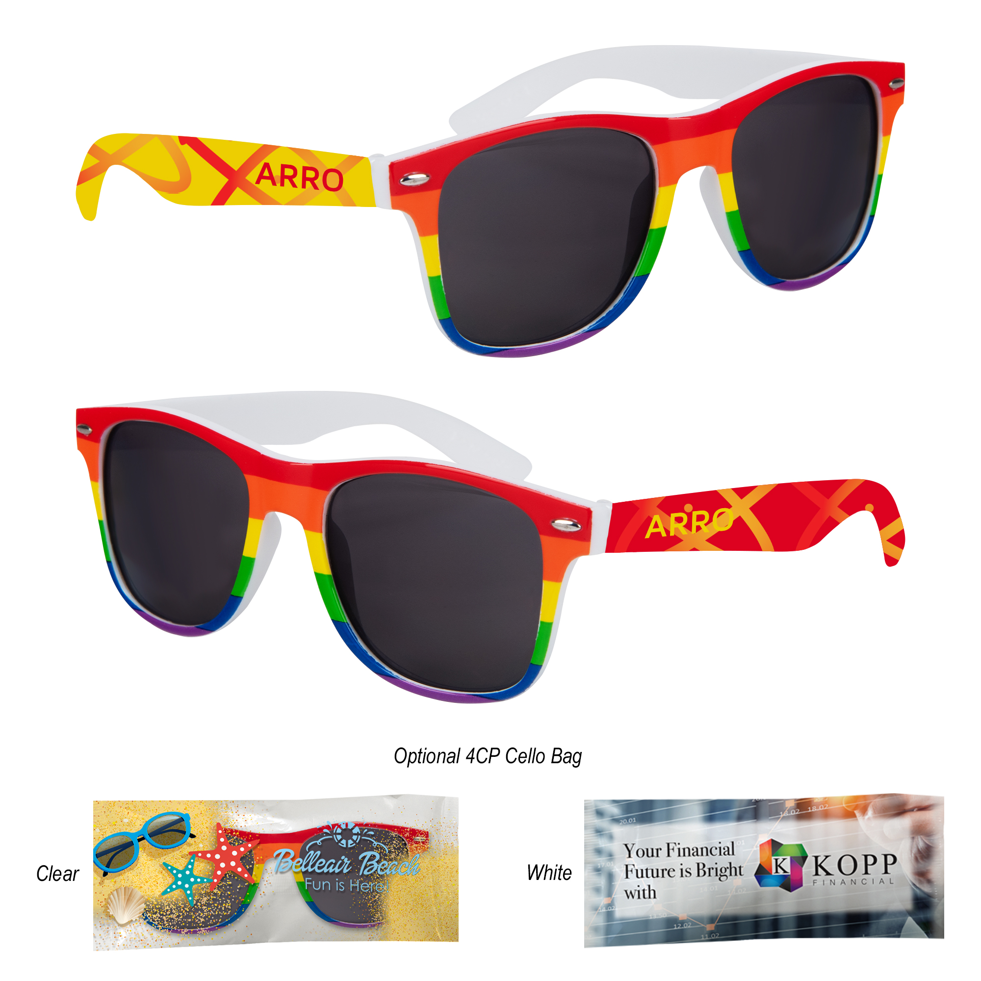 Full Color Prism Maliubu Sunglasses 3