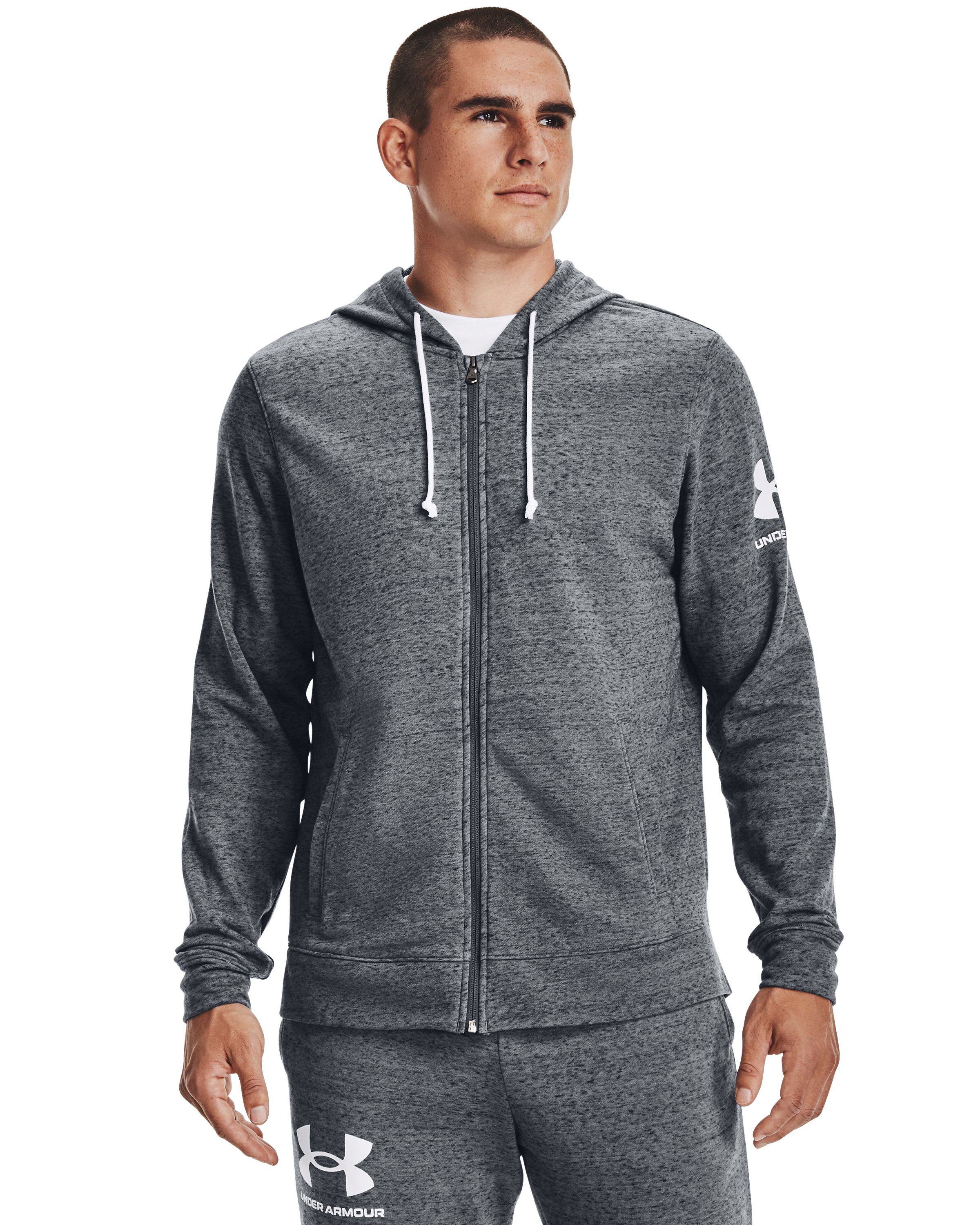 UA Rival Terry Men's Full Zip Hoodie 4