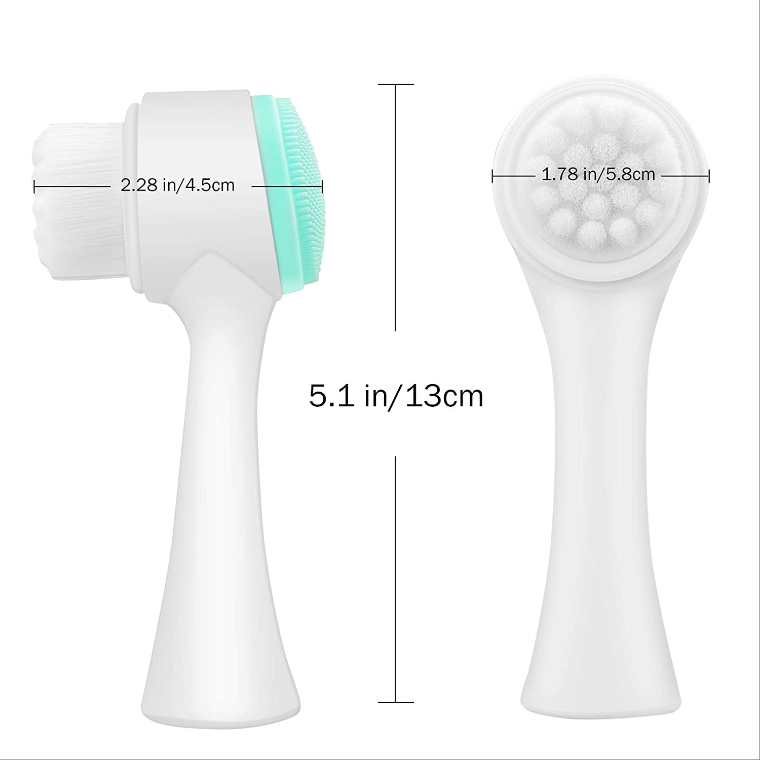 Pore Cleansing Manual Dual Face Wash Brush 9