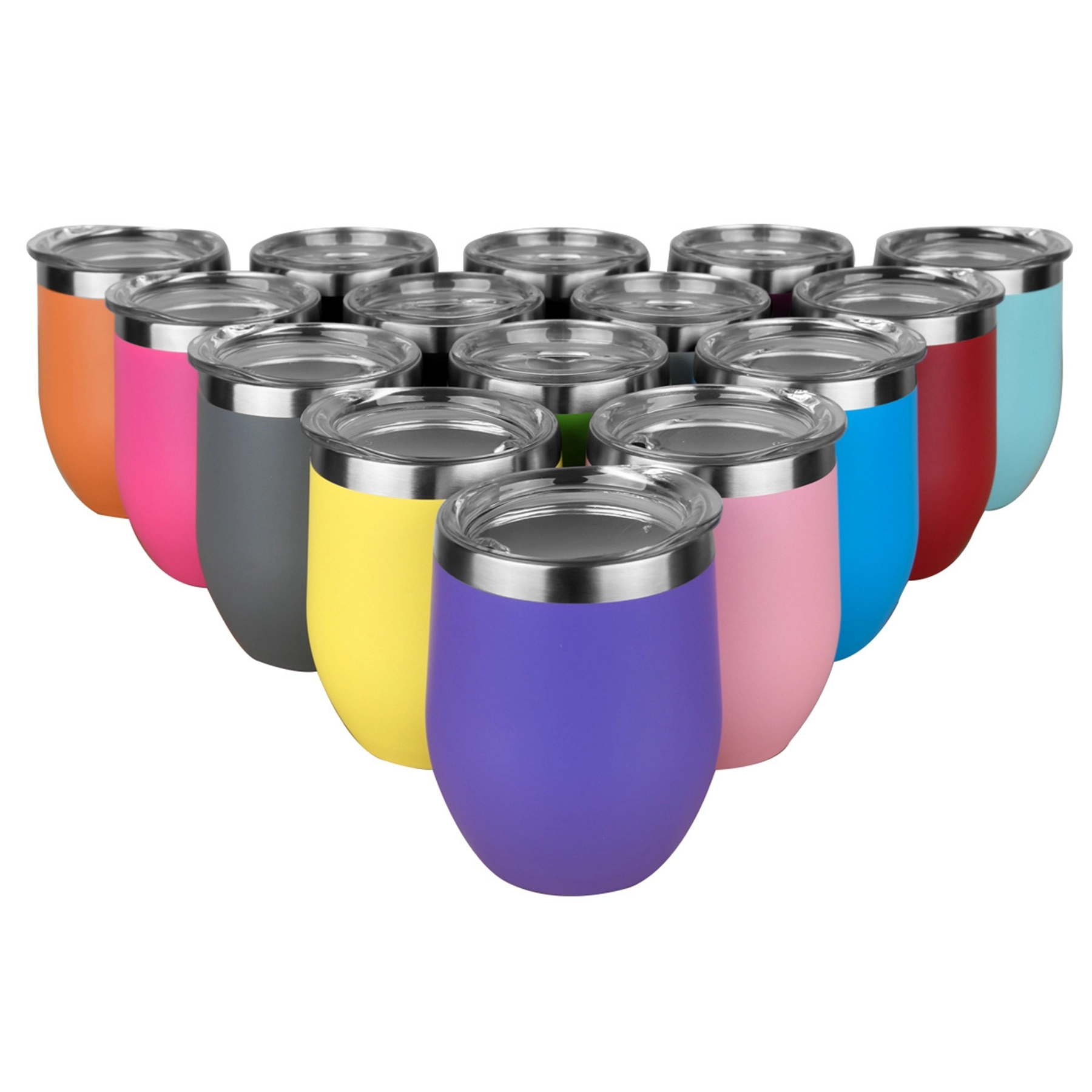 12 Oz. Stainless Steel U Style Wine Tumbler 13