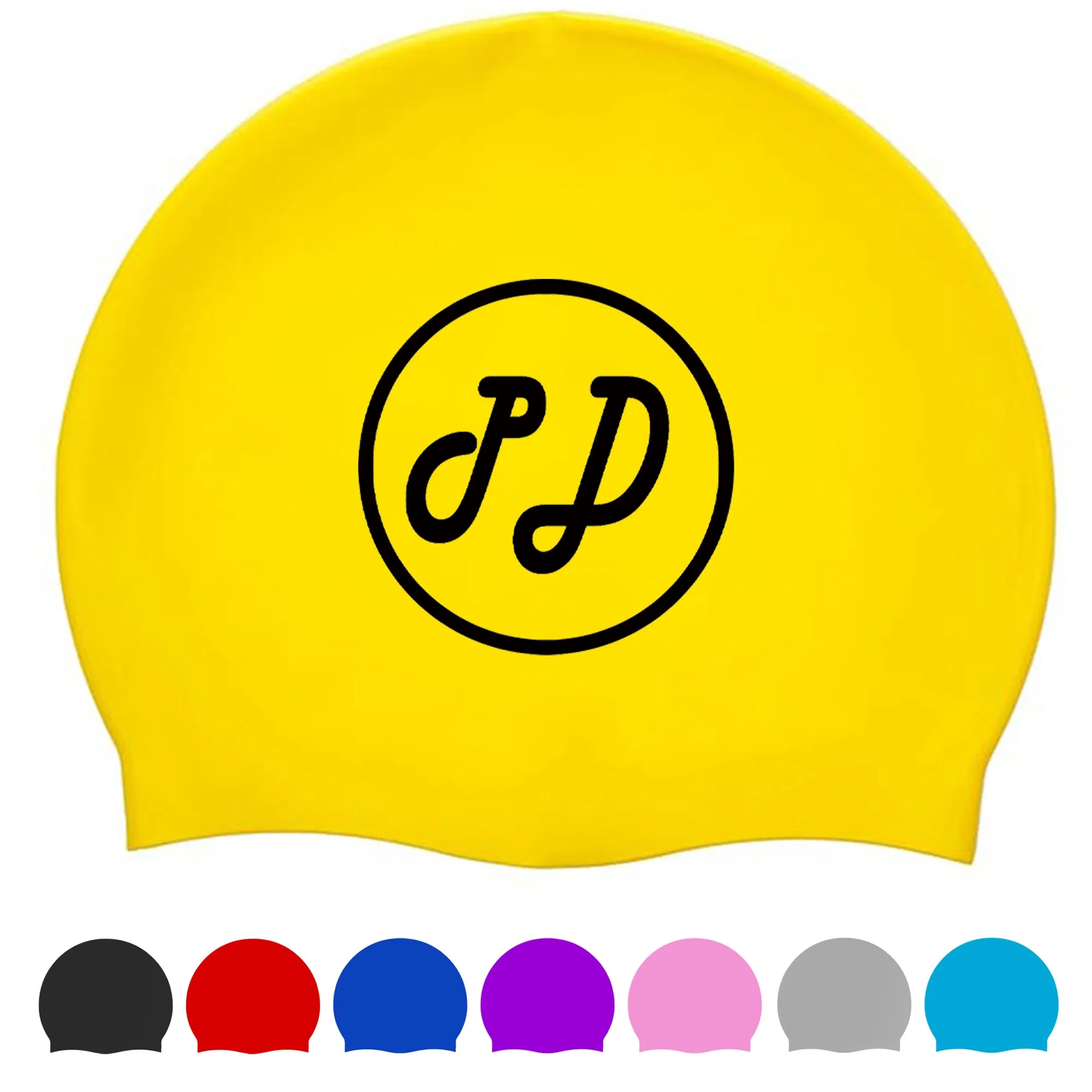 55G Unisex Silicone Adults Swim Cap 2