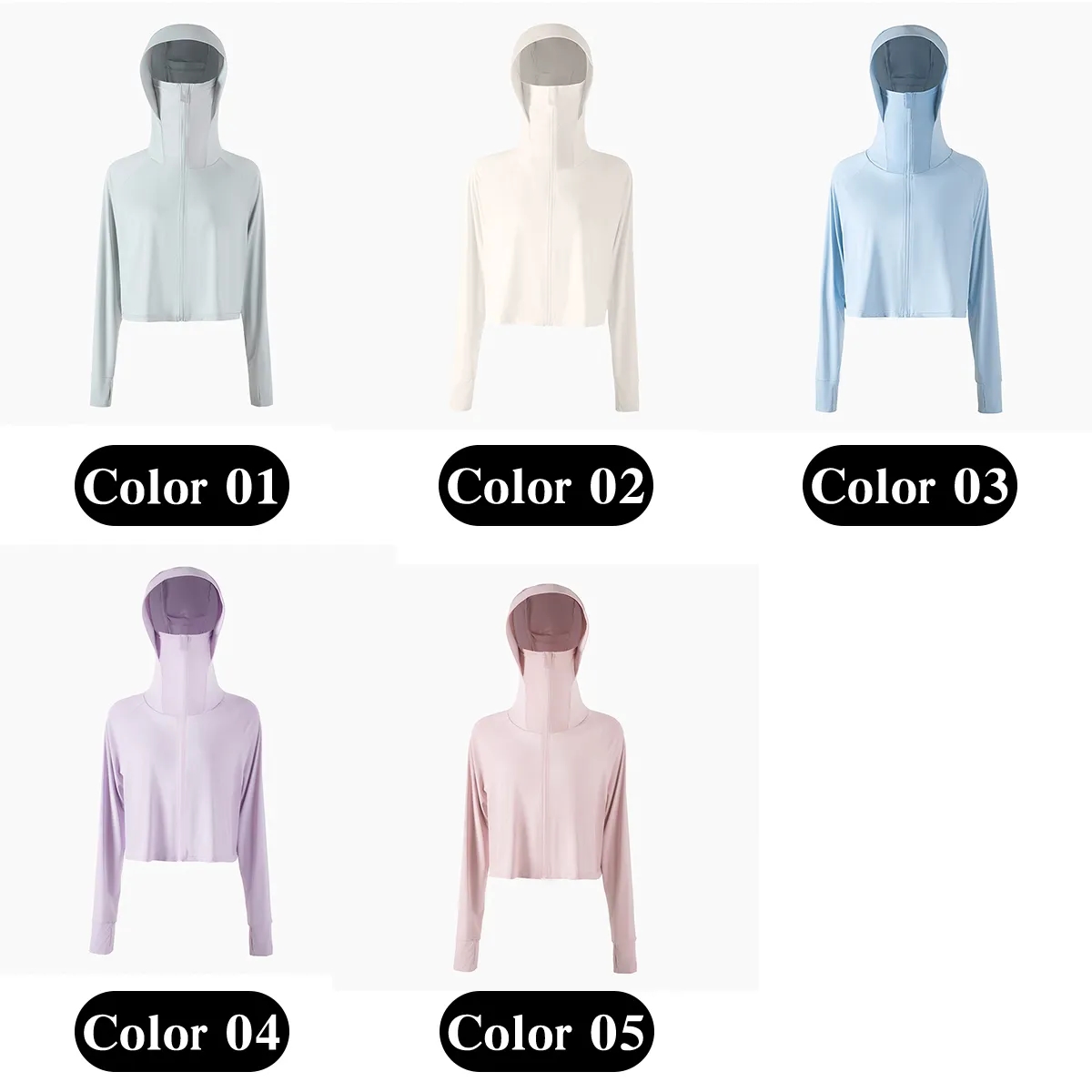 UPF50 Ice Silk Sun Hoodie Wholesale 5