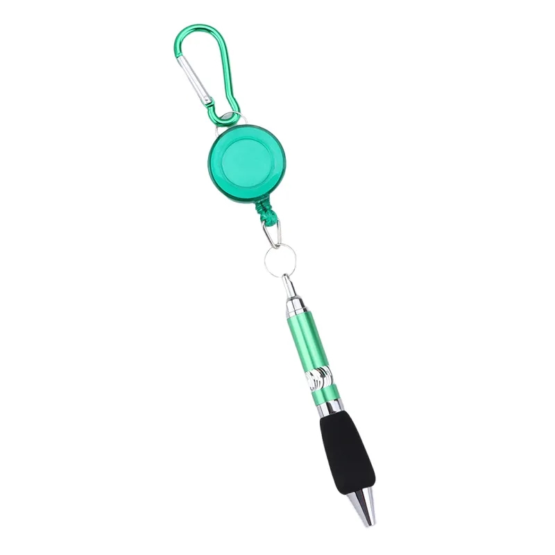 Carabiner Retractable Badge Reel Pens 2