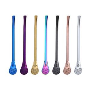 Reusable Stainless Steel Straws With Strainer Spoon And Ring 7