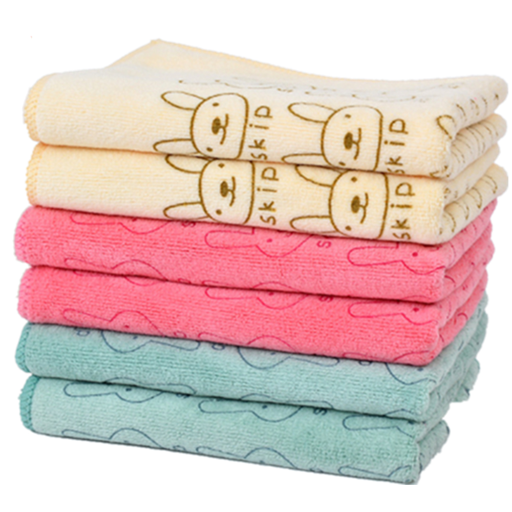 Rabbit Jacquard Pattern Hand Towels 3