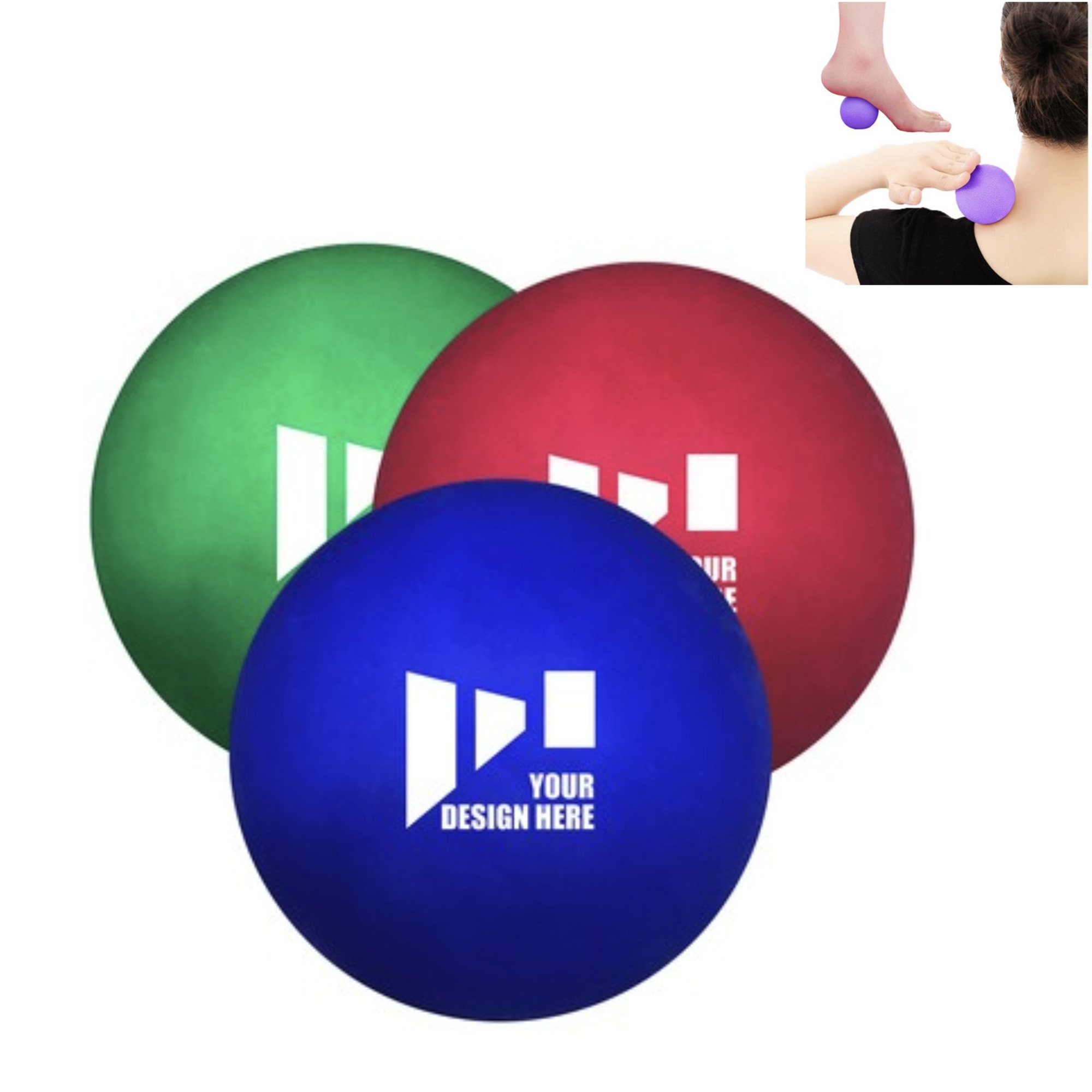 Silicone yoga neck membrane relaxation ball 2