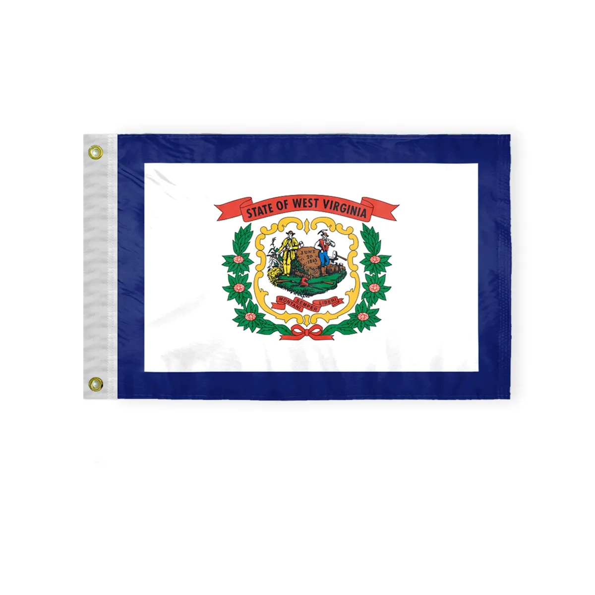12"x18" to 8'x12' West Virginia Nylon Flags 2
