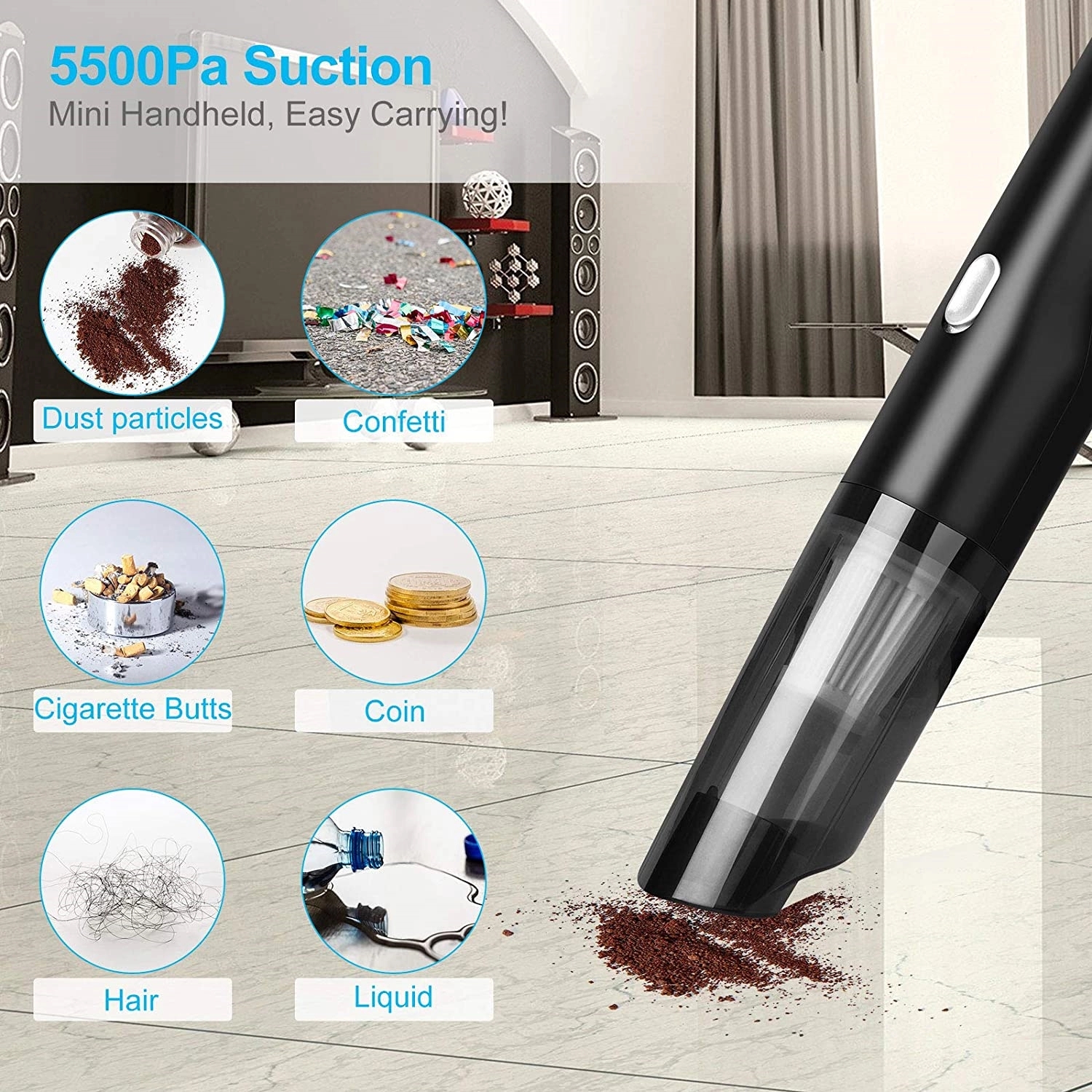 Mini Cordless Car Vacuum Cleaner 6