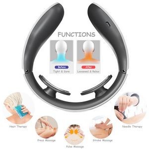 Rechargeable Electric Pulse Neck Massager With Remote Control And Heat Therapy 17