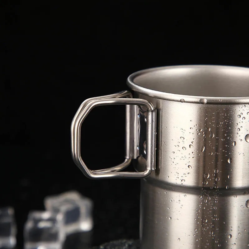 Collapsible Camping Cups - Stackable with Foldable Handle 6
