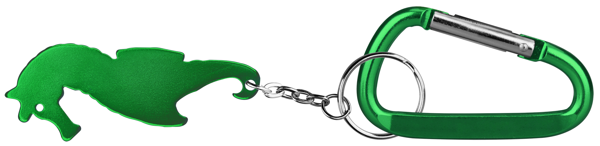 Sea horse shaped bottle opener with key chain & carabineer 5