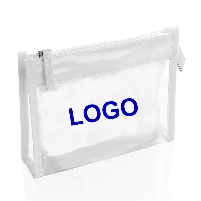 Clear PVC White Trim Bag 2