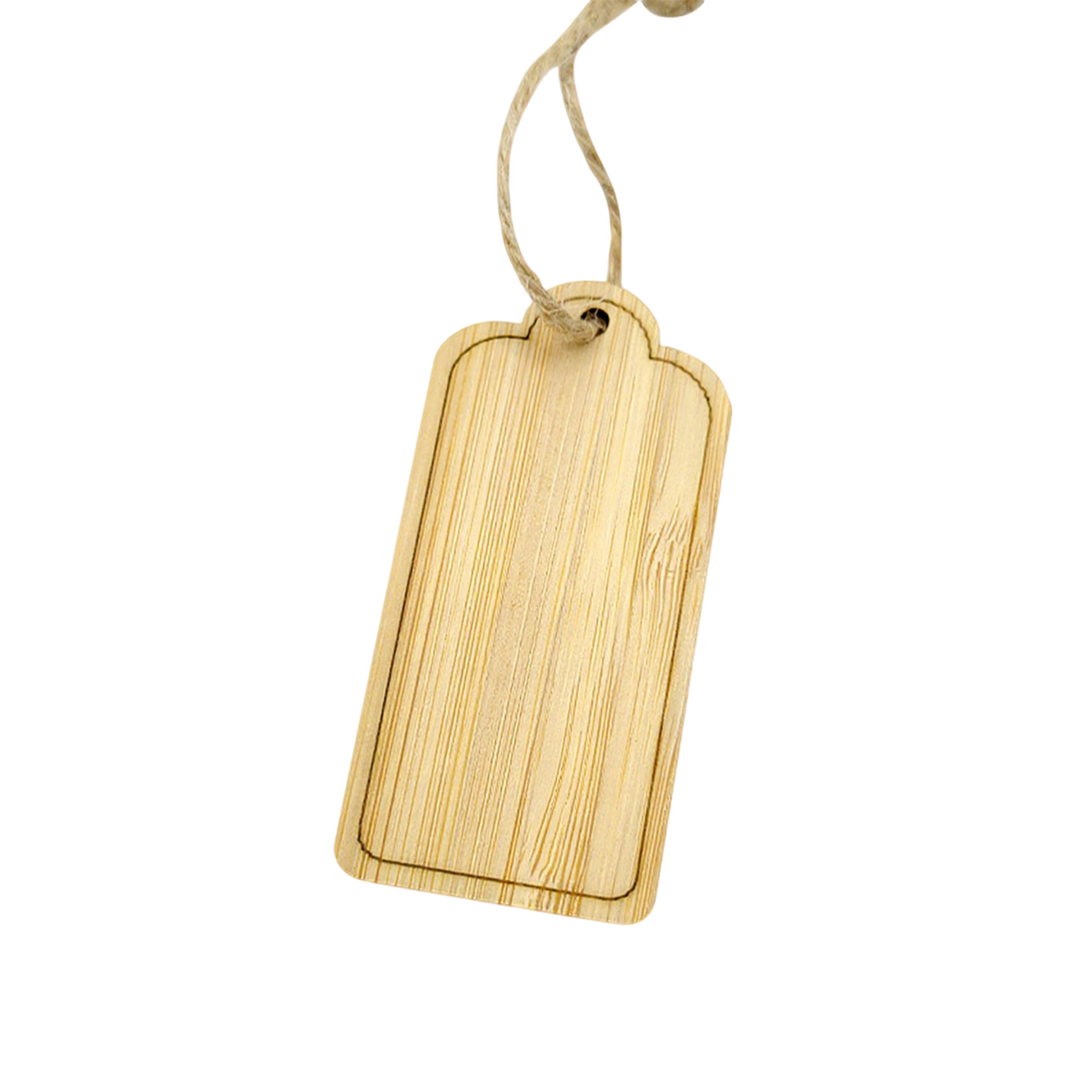 Bamboo Bookmark Tag Blank 1.4" Length X 2.7" Width 2